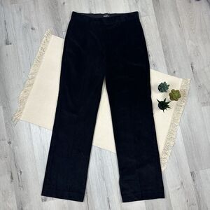 The Kooples Womens Ribbed Velvet Pants Party Evening Wide Black Size 32 READ